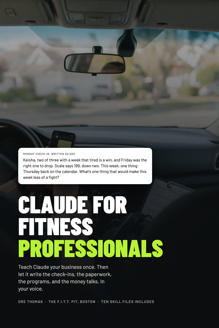 Cover of the guide, Claude for Fitness Professionals